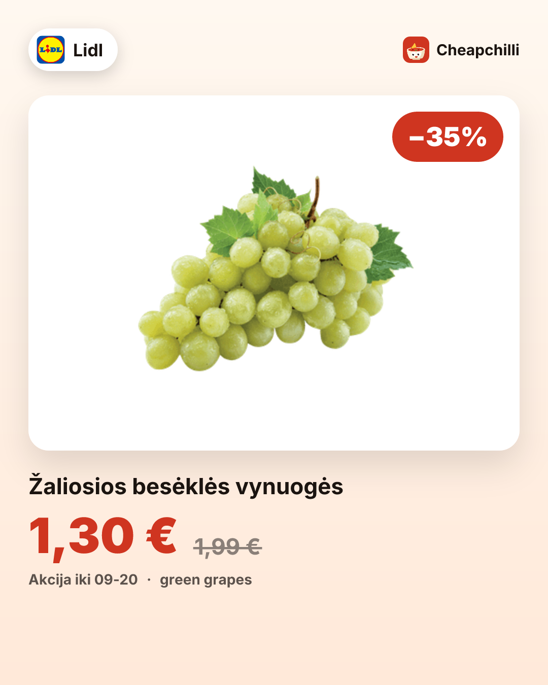 Žaliosios besėklės vynuogės