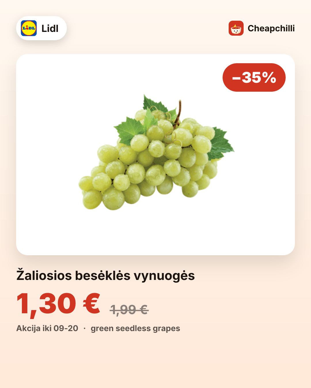 Žaliosios besėklės vynuogės